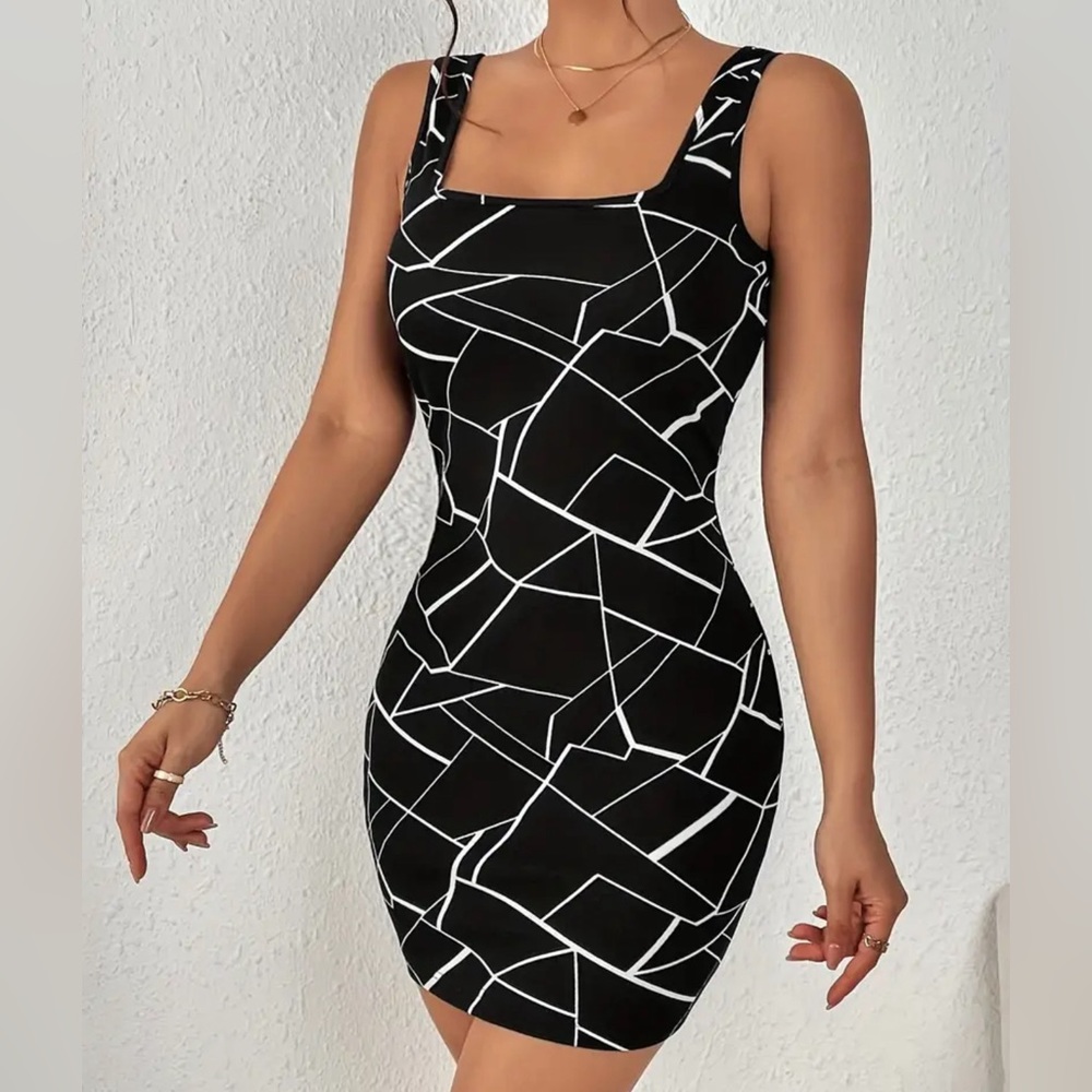 Allover Print Bodycon Tank dress 😍host-pick!